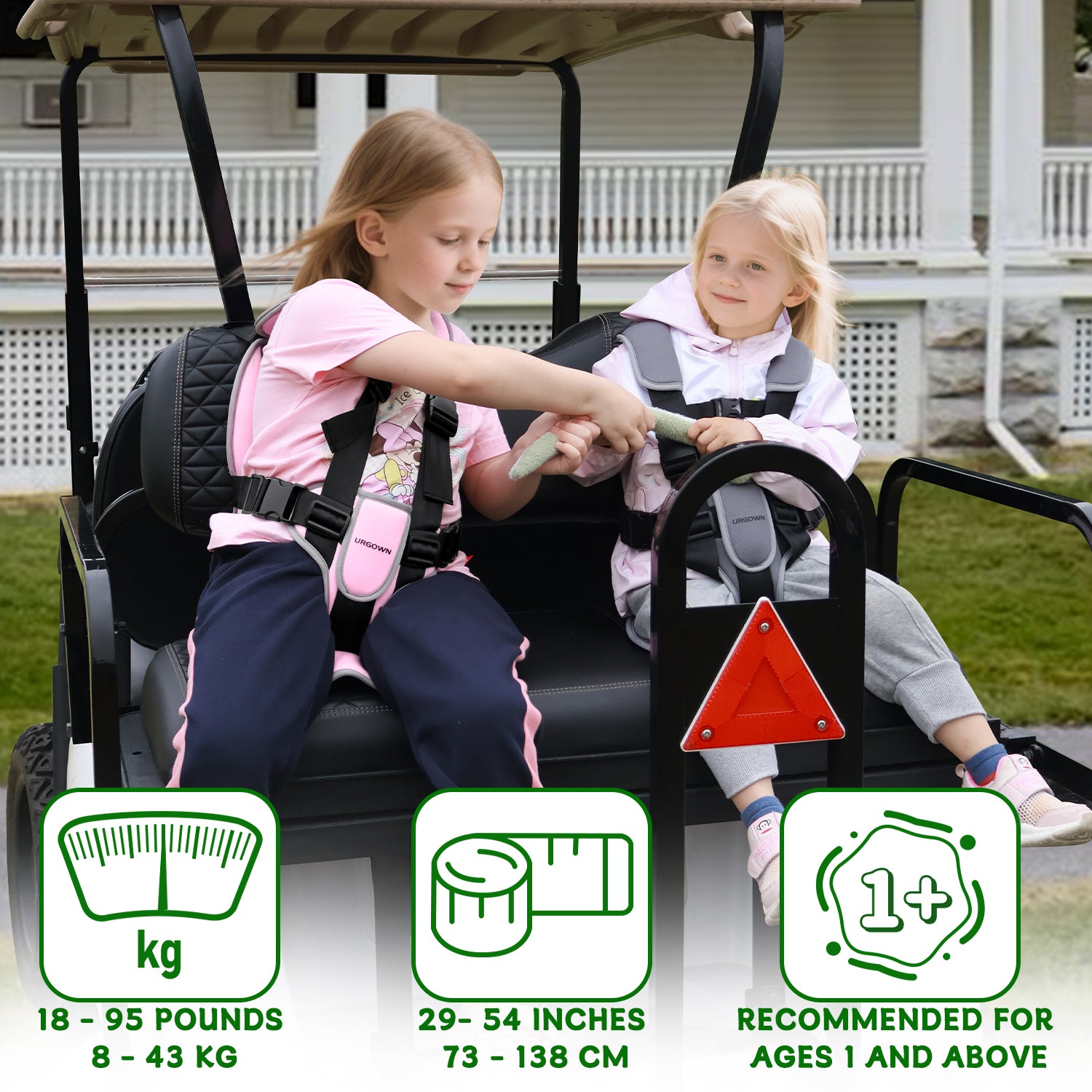Urgown Kids Golf Cart Safety Seat