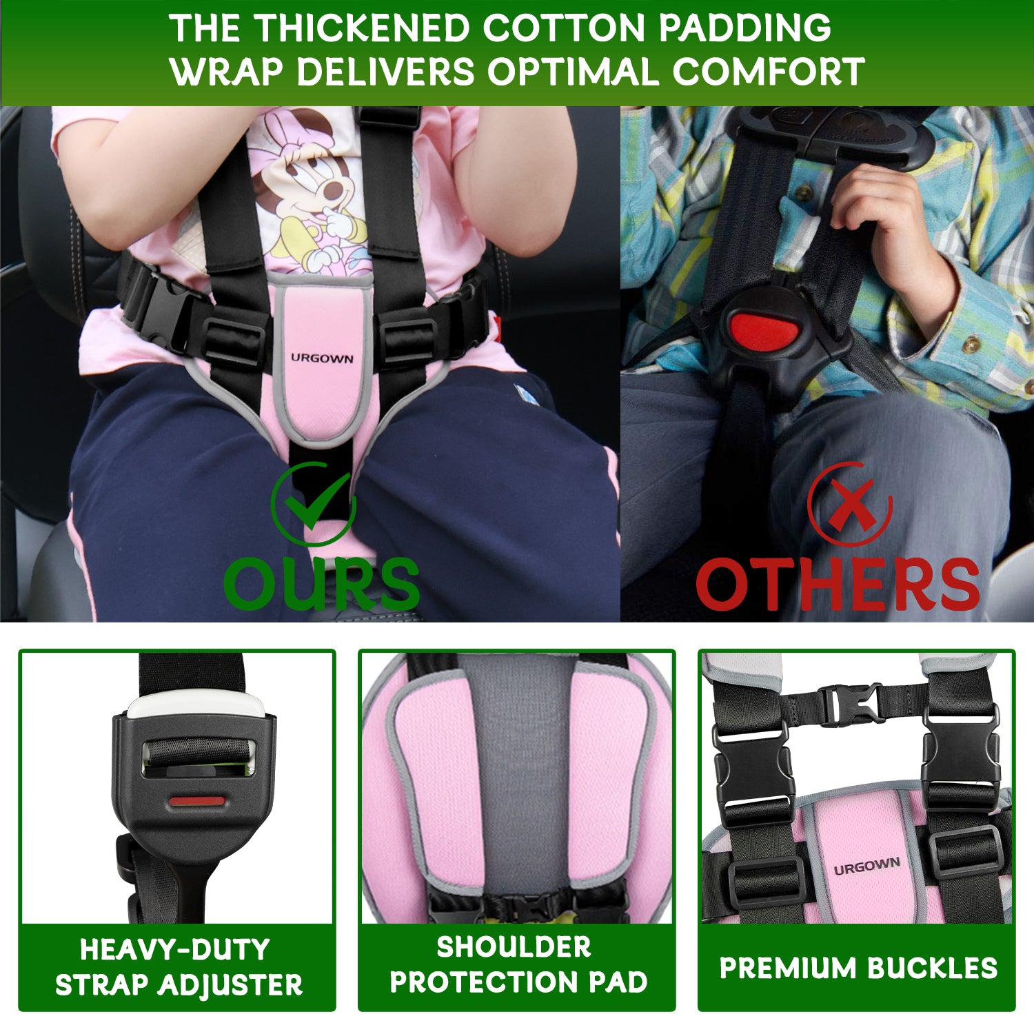 Urgown Kids Golf Cart Safety Seat