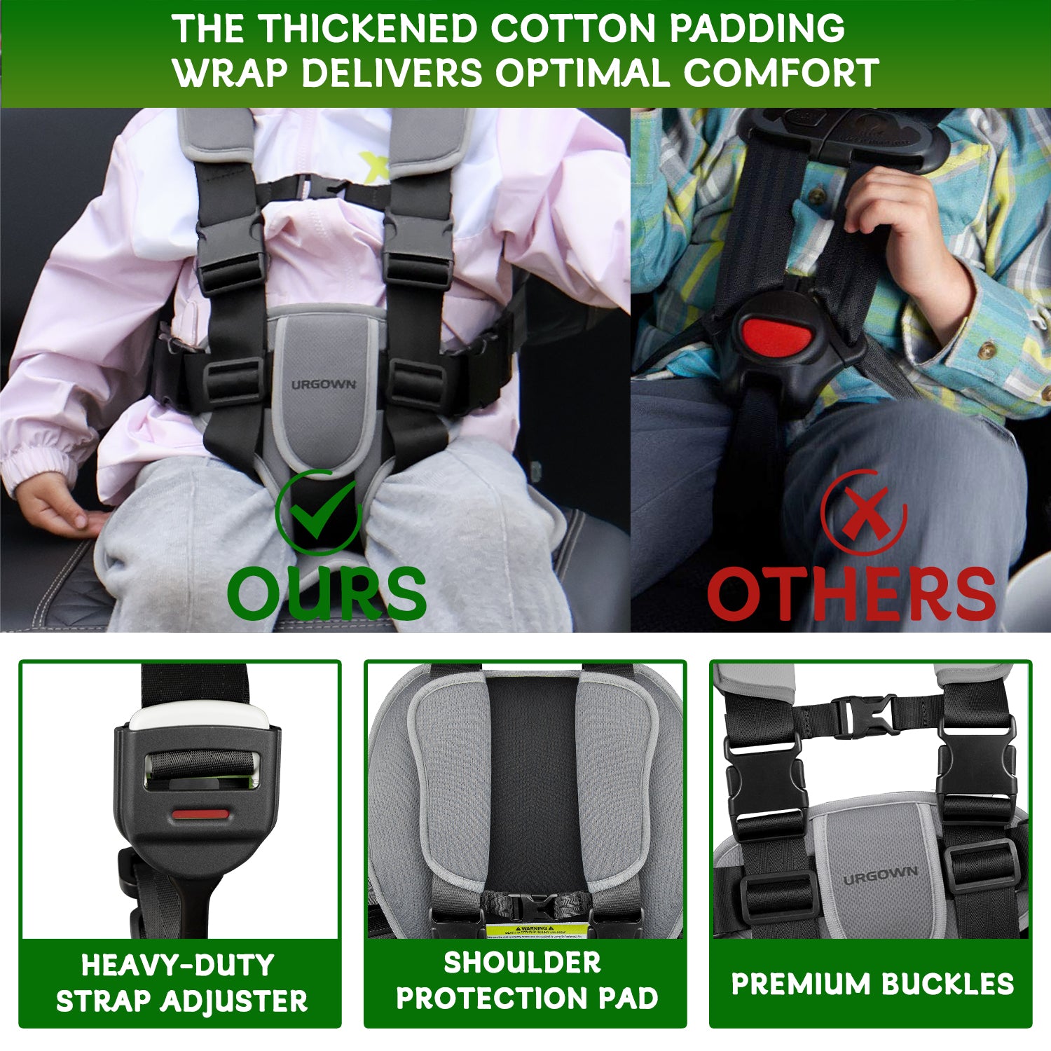 Urgown Kids Golf Cart Safety Seat