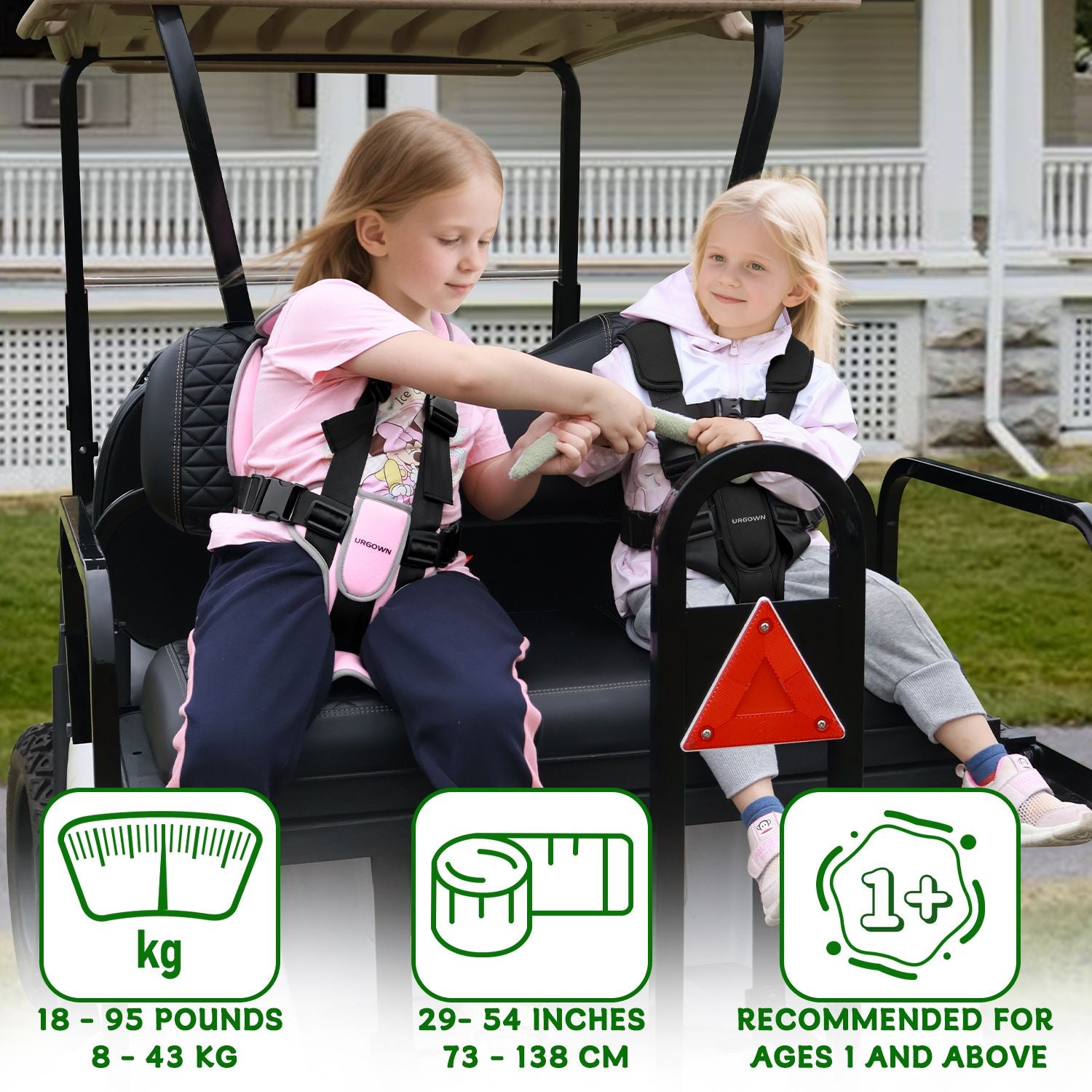 Urgown Kids Golf Cart Safety Seat